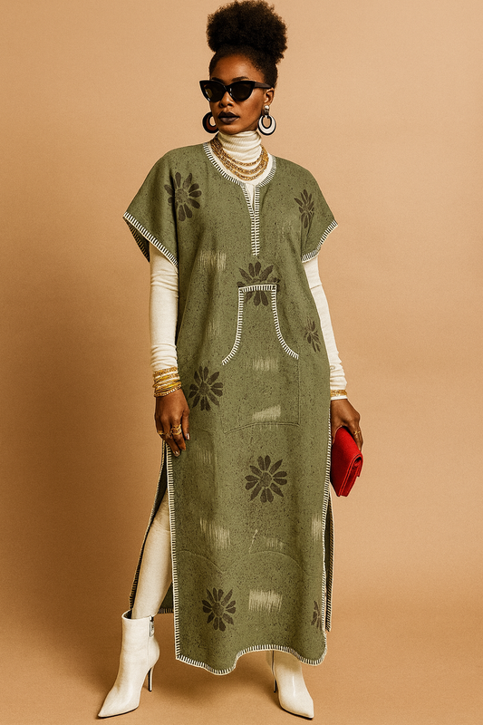 Handmade batik design Kaftan Dress